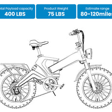 EK6 48V25AH/40AH 100-120Miles 28MPH